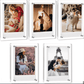 Magnetic Fridge Frames-Transparent Magnetic Acrylic Picture Frame Clear Frameless Memos for office and Refrigerator 3x4 inches each